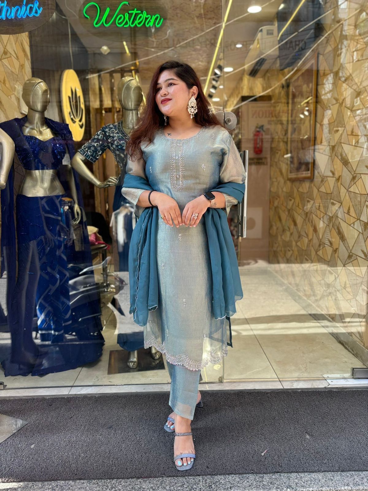 Designer Paki Blue Suit