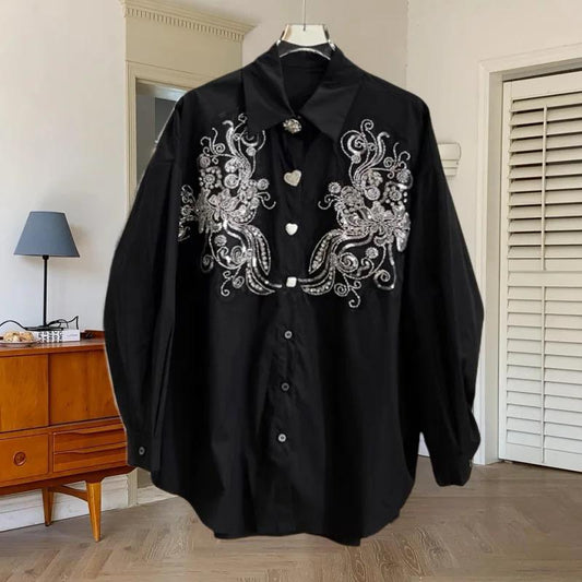 Black designer shirt