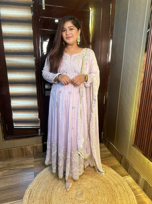Lilac Luxe Anarkali Suit