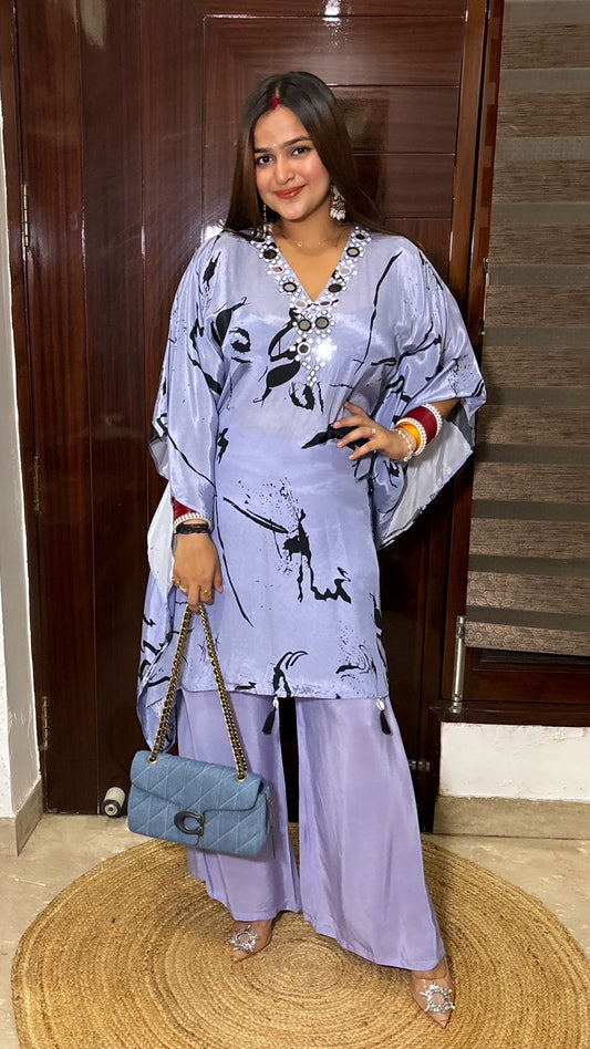 Lilac Kaftan Set