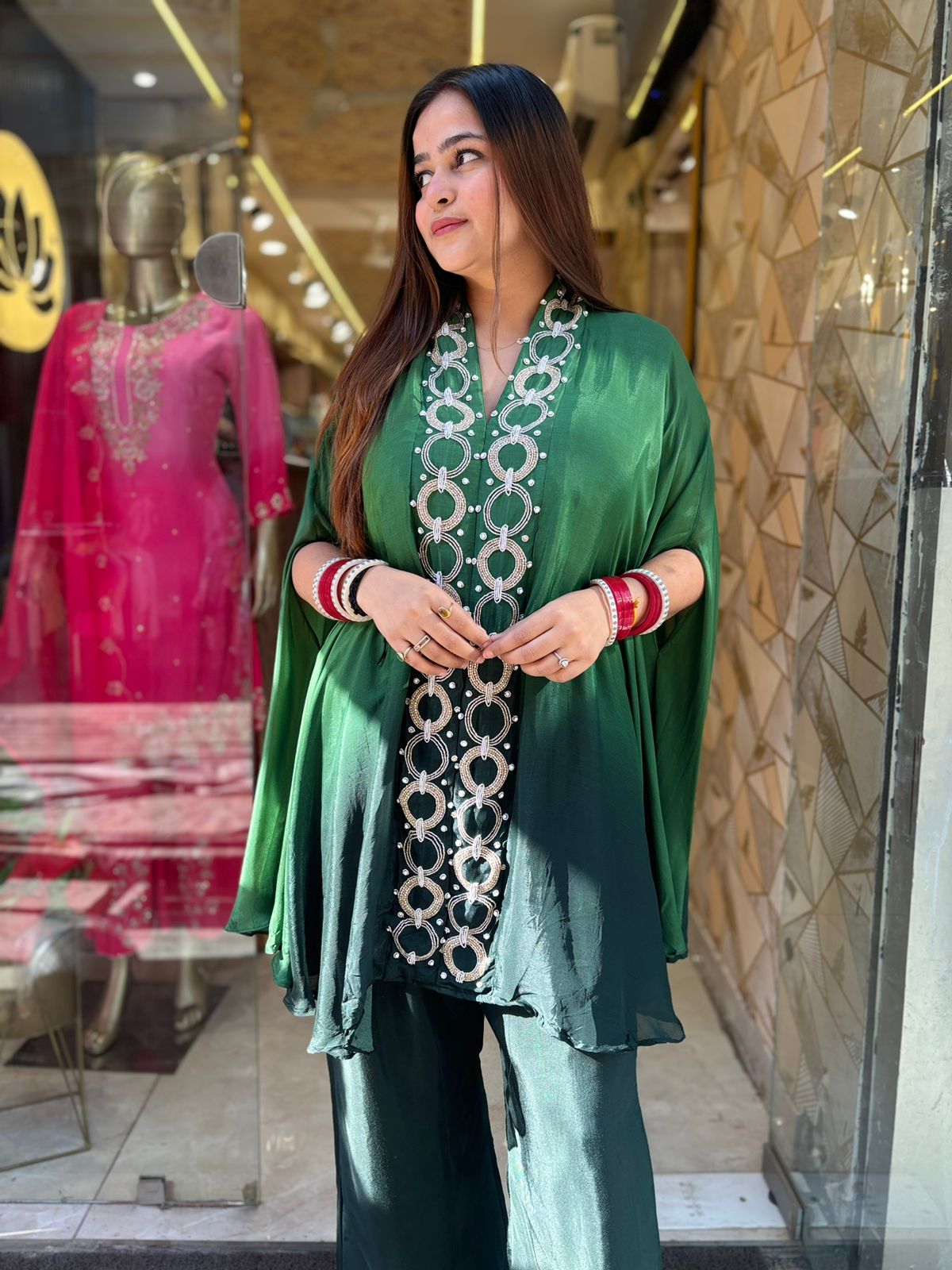 Flare Green Coordset