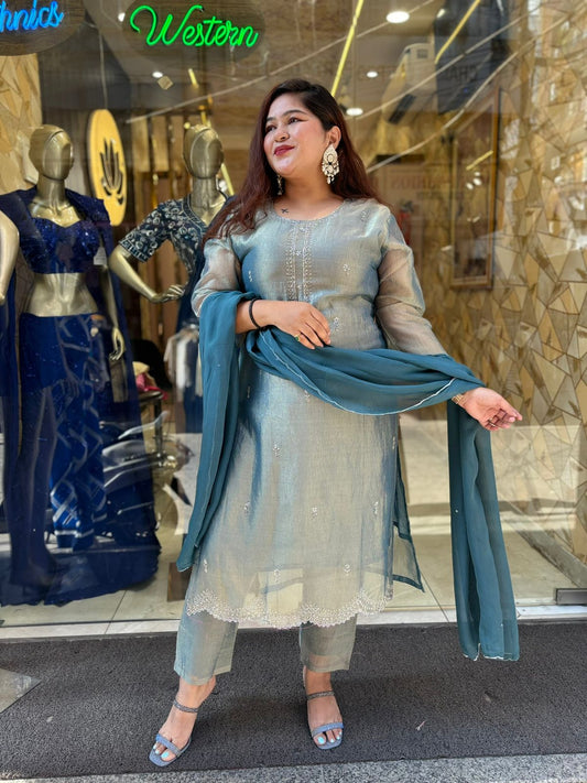 Designer Paki Blue Suit