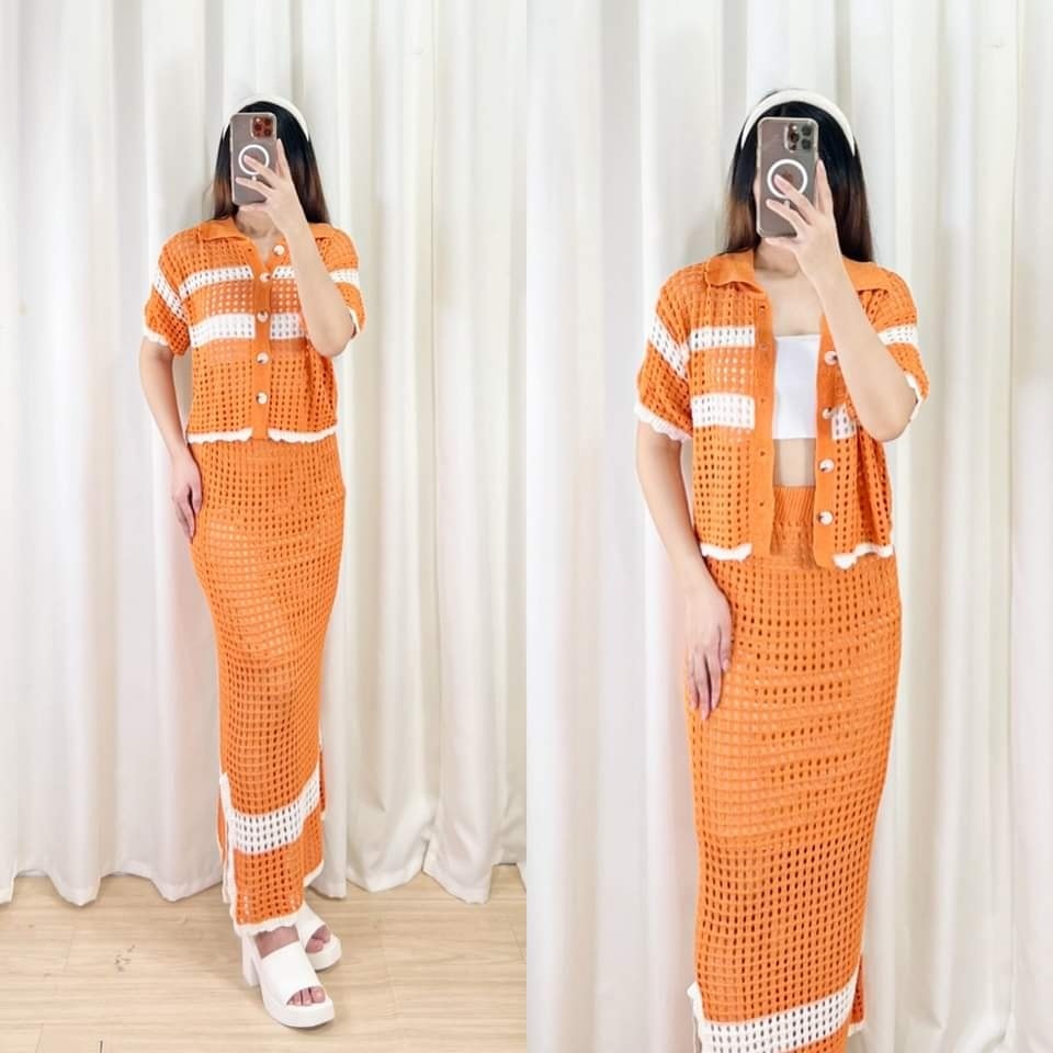 Korean Spring -2 piece Vacation Dress