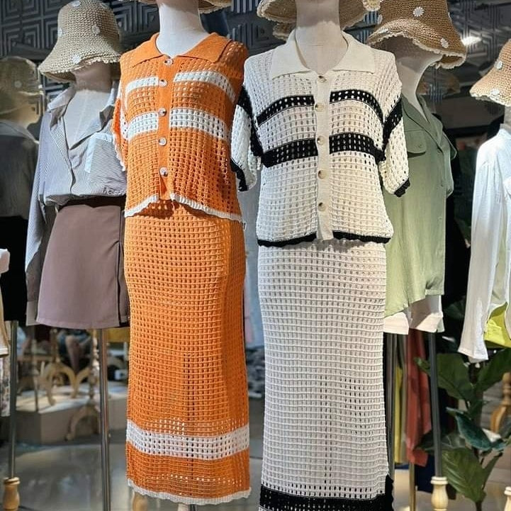 Korean Spring -2 piece Vacation Dress