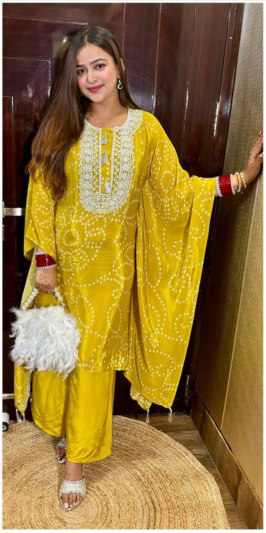 Yellow Kaftan Set