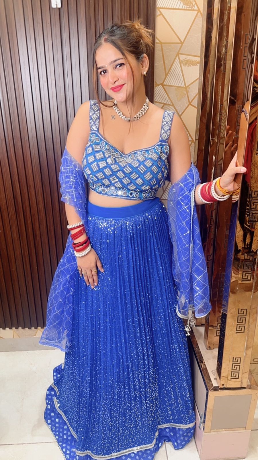 Ink Blue Lehanga Choli