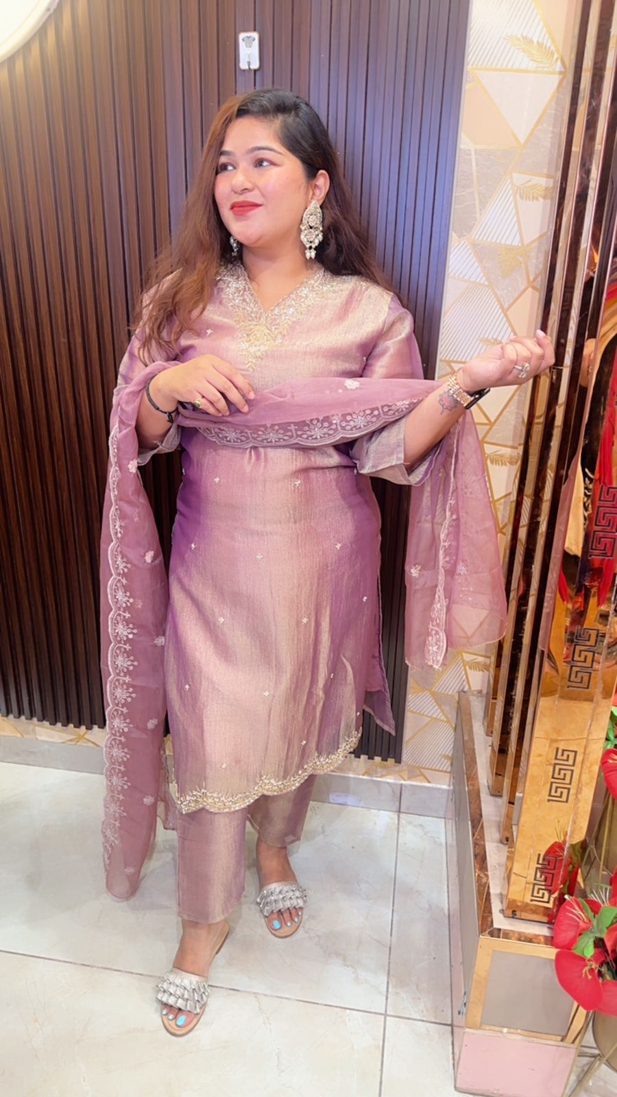 Designer Paki Purple Suit