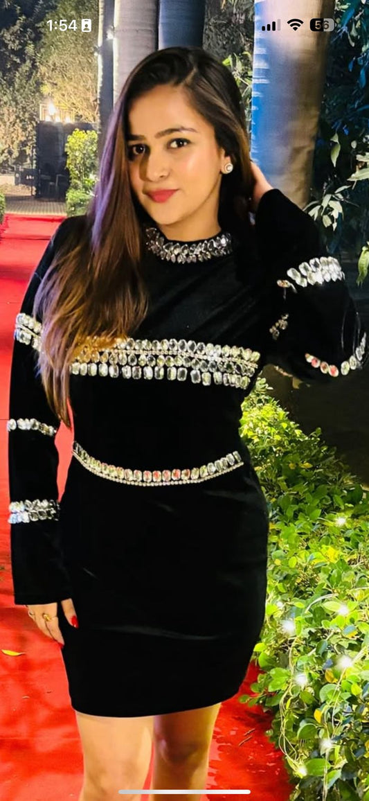 Vel Studded PartyWear Dress