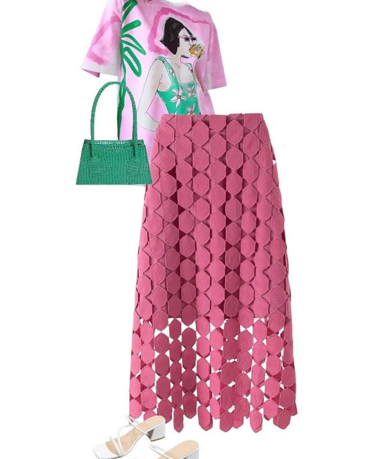 Bubble Pink Skirt
