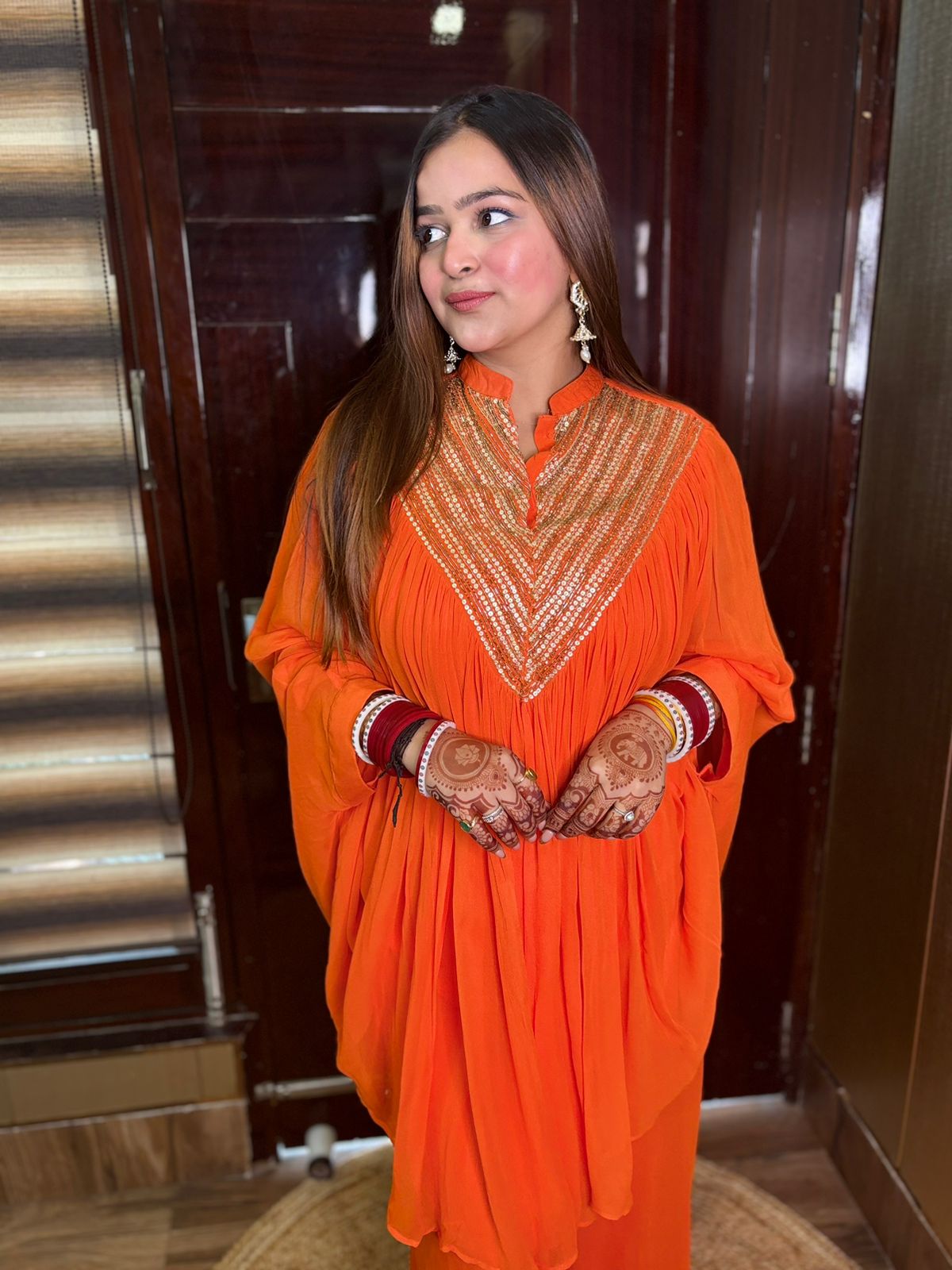 Orange Frill Coordset
