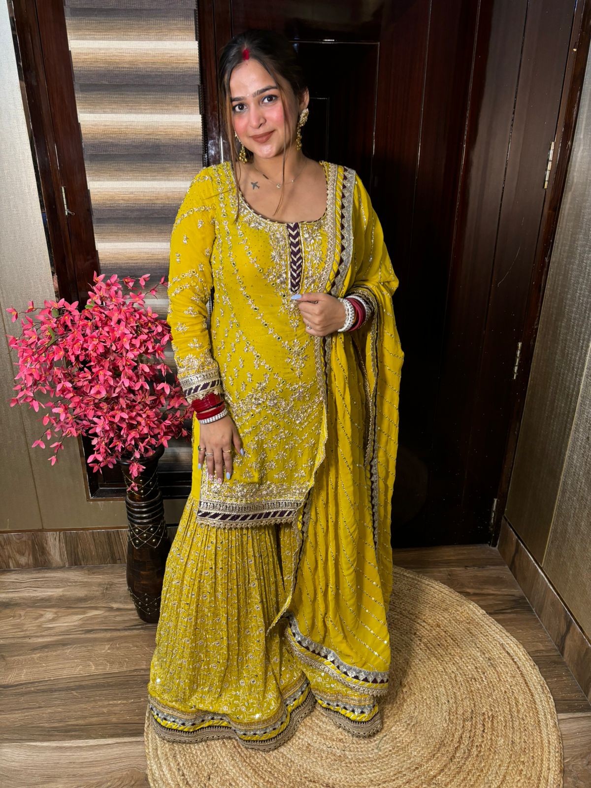 Luxe Satranga Sharara Suit