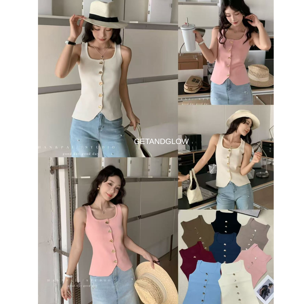 RIBBED FLOWER TOP