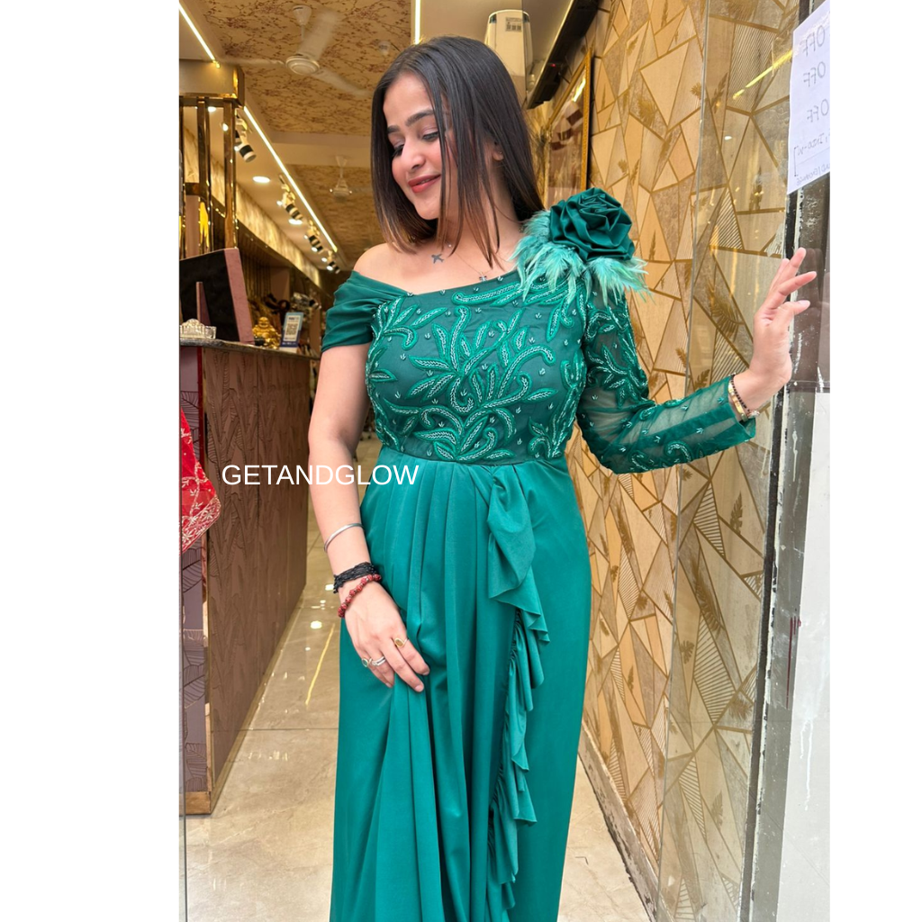 "SAMY" DESIGNER DRAPE DRESS