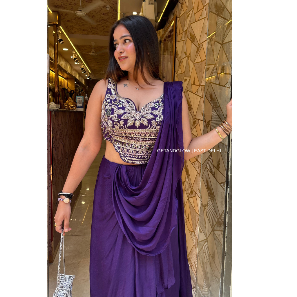 "PARI" PURPLE DRAPE