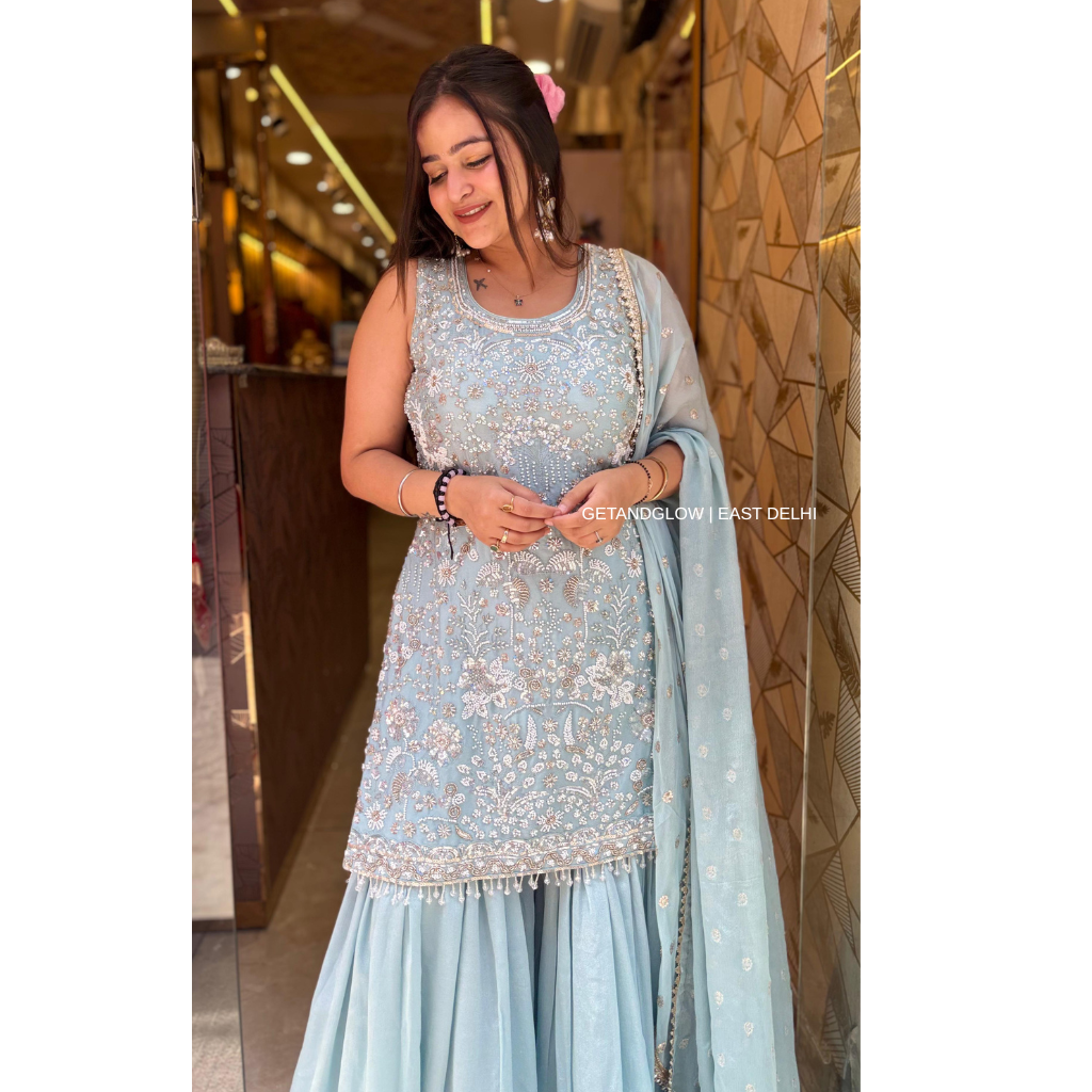 "AARNA" BLUE DESIGNER SUIT
