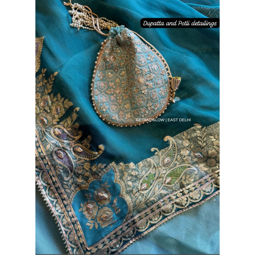 ZOYA - UNSTICHED LUXE SUIT FABRIC WITH POTLI