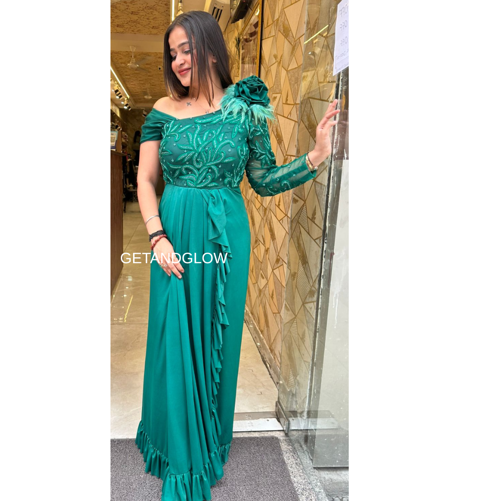 "SAMY" DESIGNER DRAPE DRESS