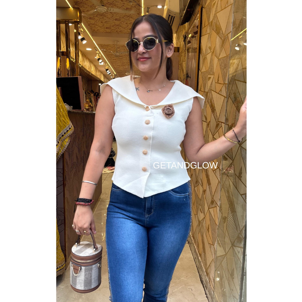 RIBBED DESIGNER TOP