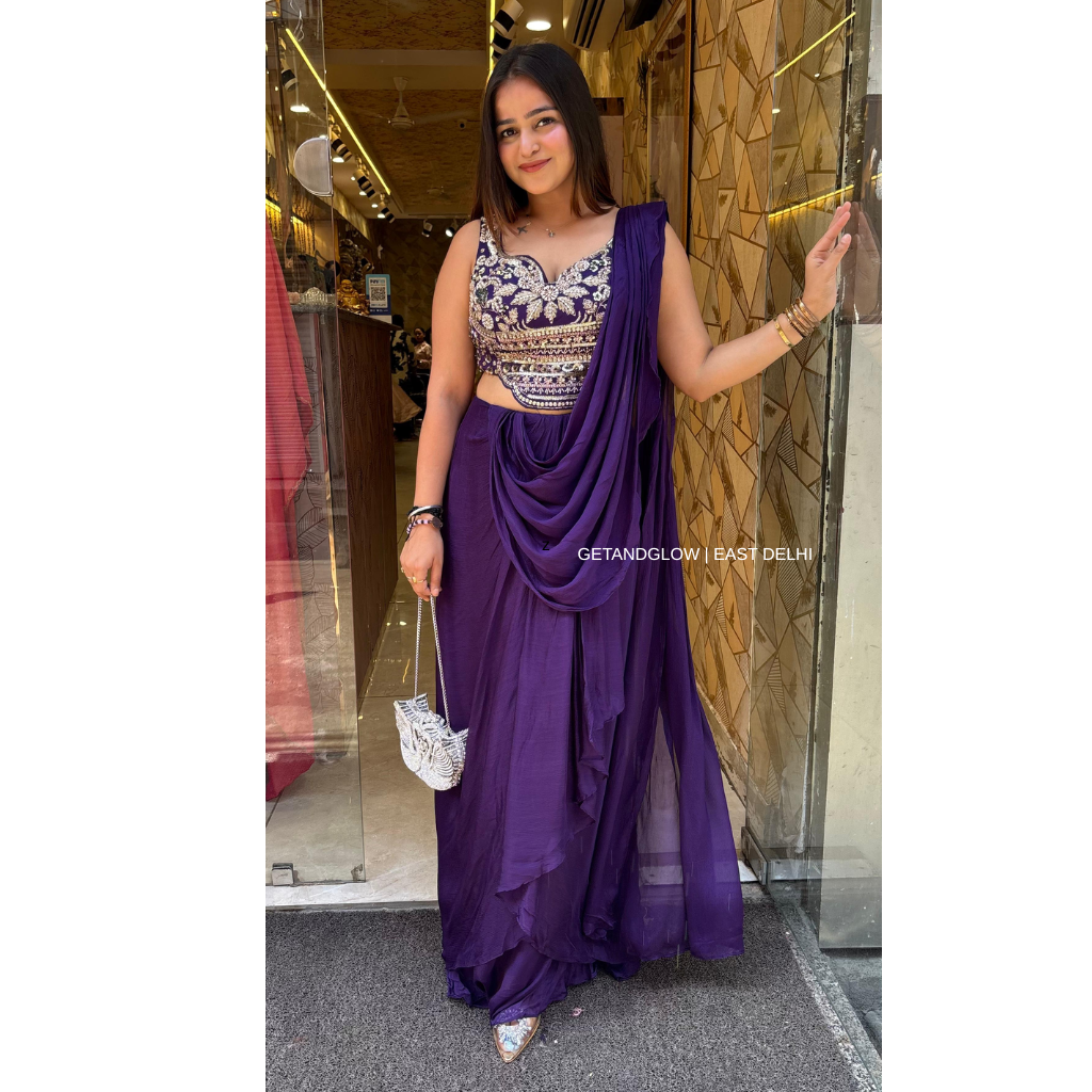 "PARI" PURPLE DRAPE