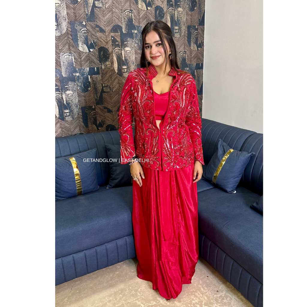 "AZA" 3 PIECE DESIGNER INDO-WESTERN