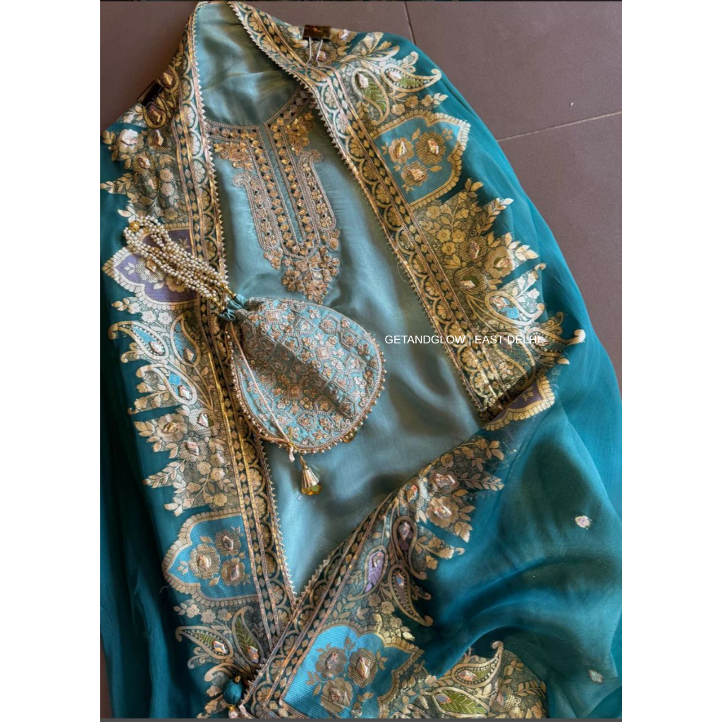 ZOYA - UNSTICHED LUXE SUIT FABRIC WITH POTLI