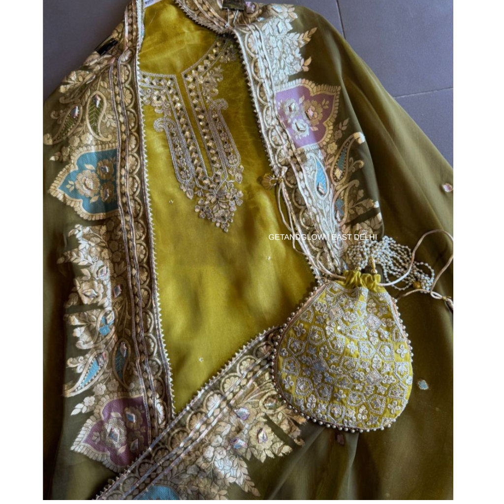 ZOYA - UNSTICHED LUXE SUIT FABRIC WITH POTLI