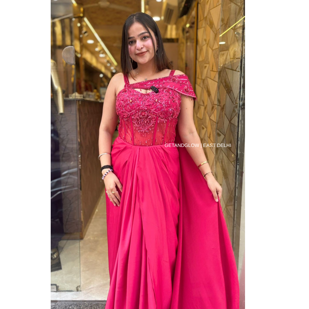 "RUTBA" CORSET INDO-WESTERN DESIGNER DRESS