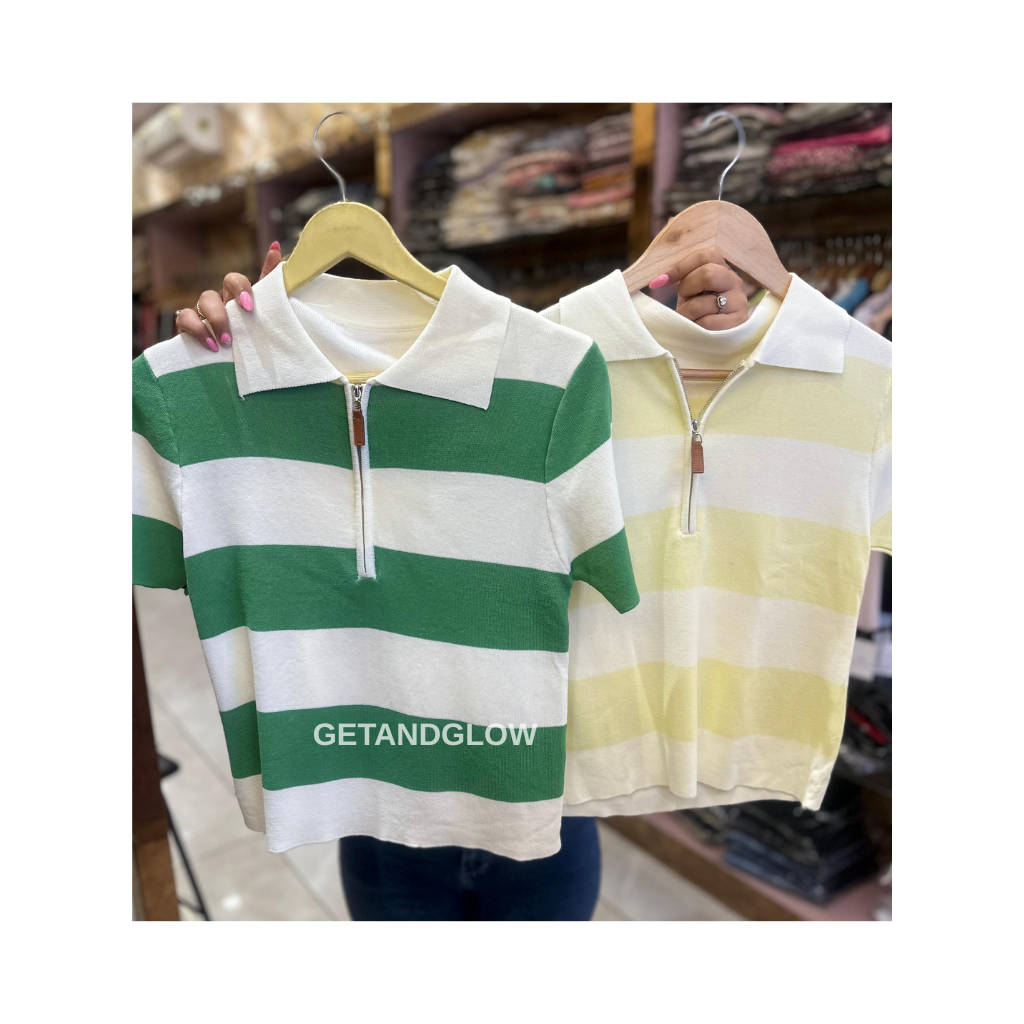 "LINE UP" SOFT ZIP TOPS