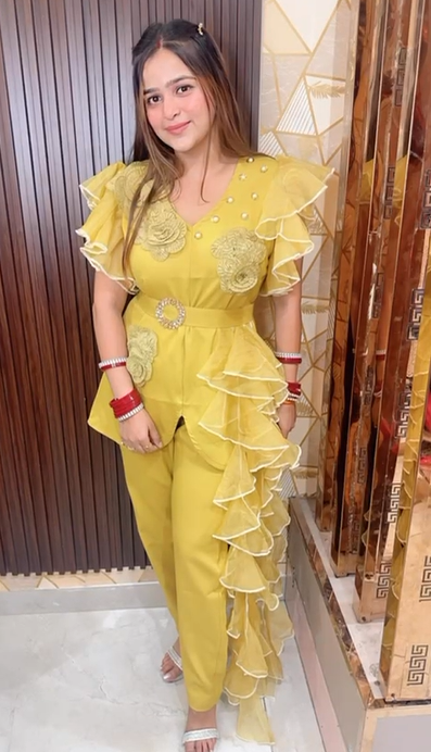 Lime Designer Coordset with belt