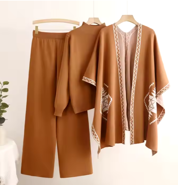 Poncho 3 piece woollen piece