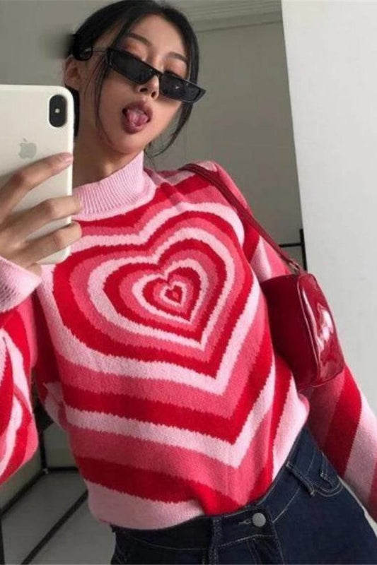 "HEART" Pullover Sweater