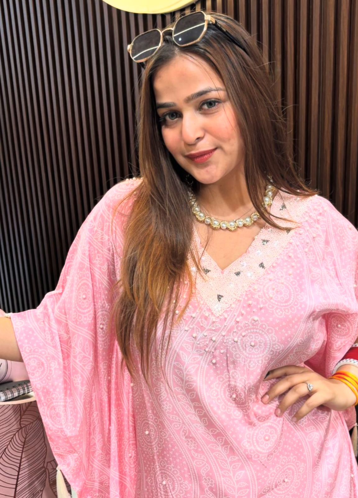 Soniyo Pearl Two Piece Kaftaan set