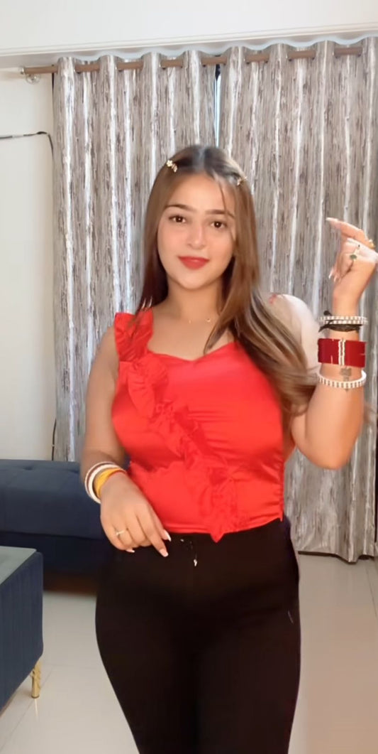 Frill Padded Top