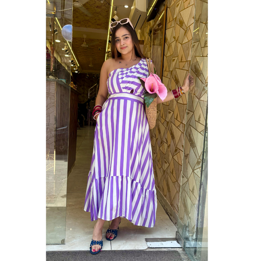 "SABA" STRIPE DRESS