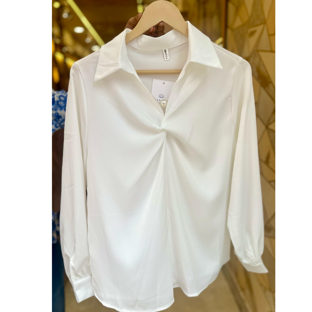 Korean Knot Tops ( with pearl chain)