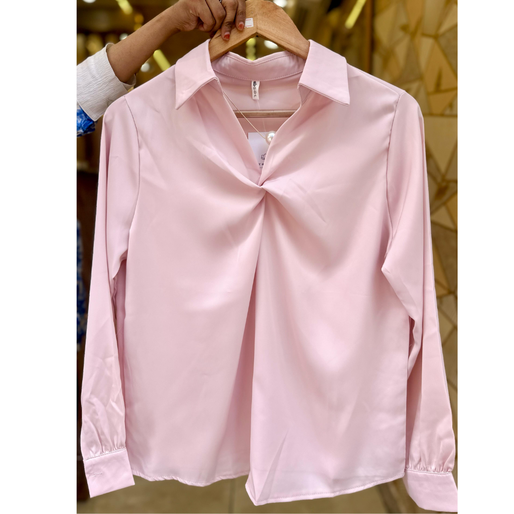 Korean Knot Tops ( with pearl chain)