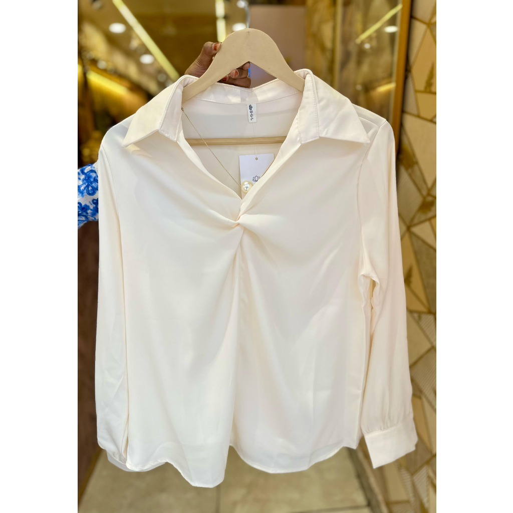 Korean Knot Tops ( with pearl chain)