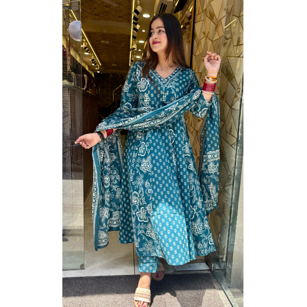 "ANANYA" COTTON ANARKALI SUIT