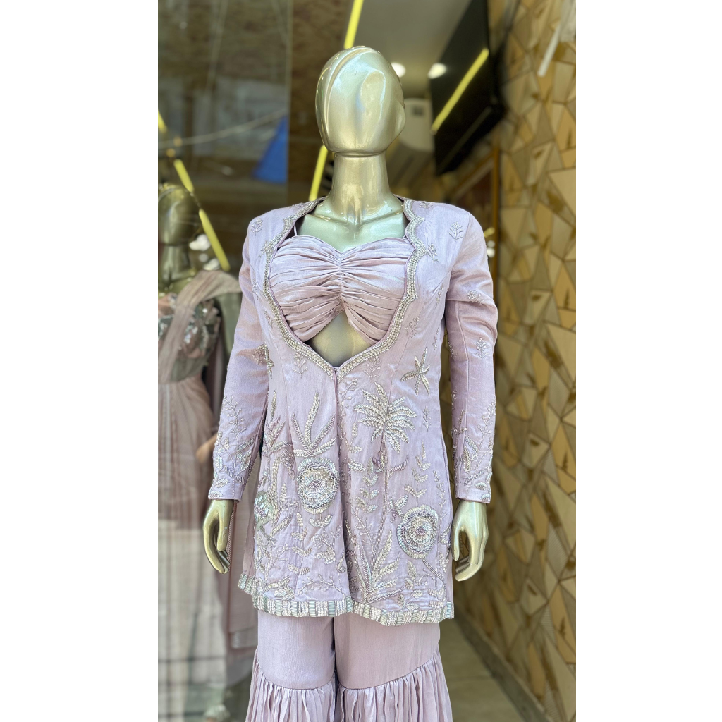 "RICHA" DESIGNER SUIT WITH BUSTIER