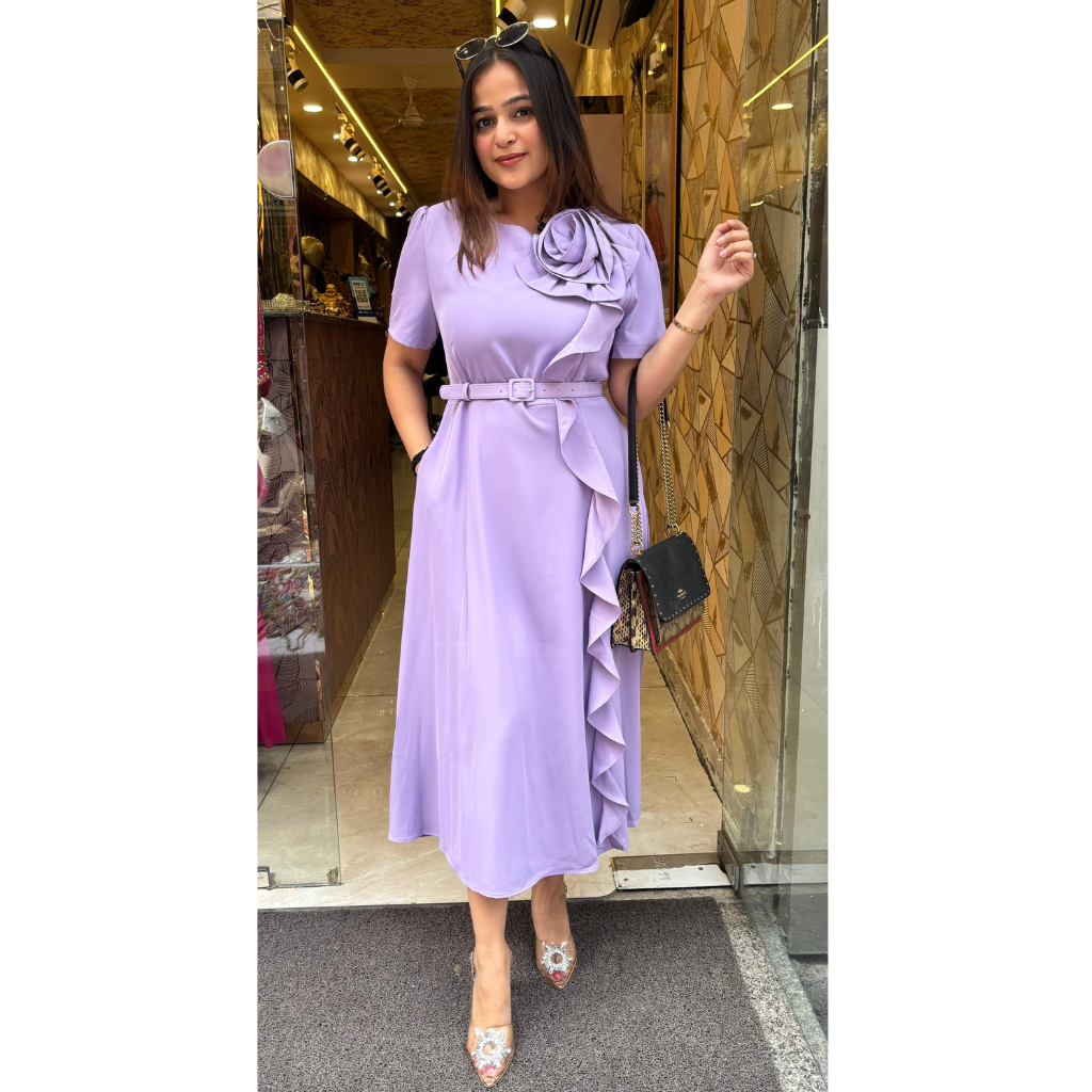 "MERAKI" MIDI DRESS WITH BELT