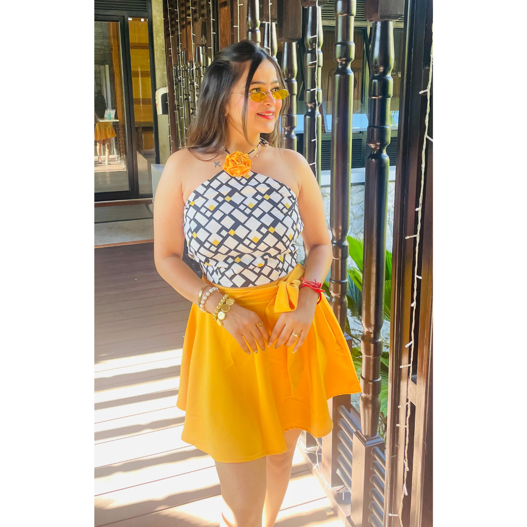 "AASMAN" SKIRT SET