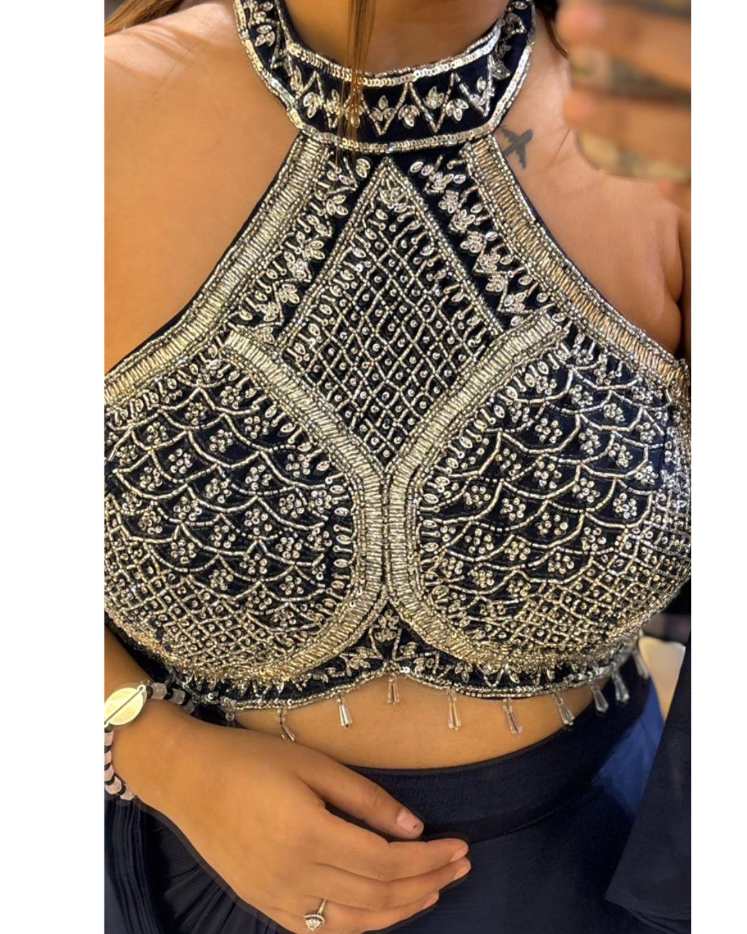 DRAPE SAREE WITH CAPE