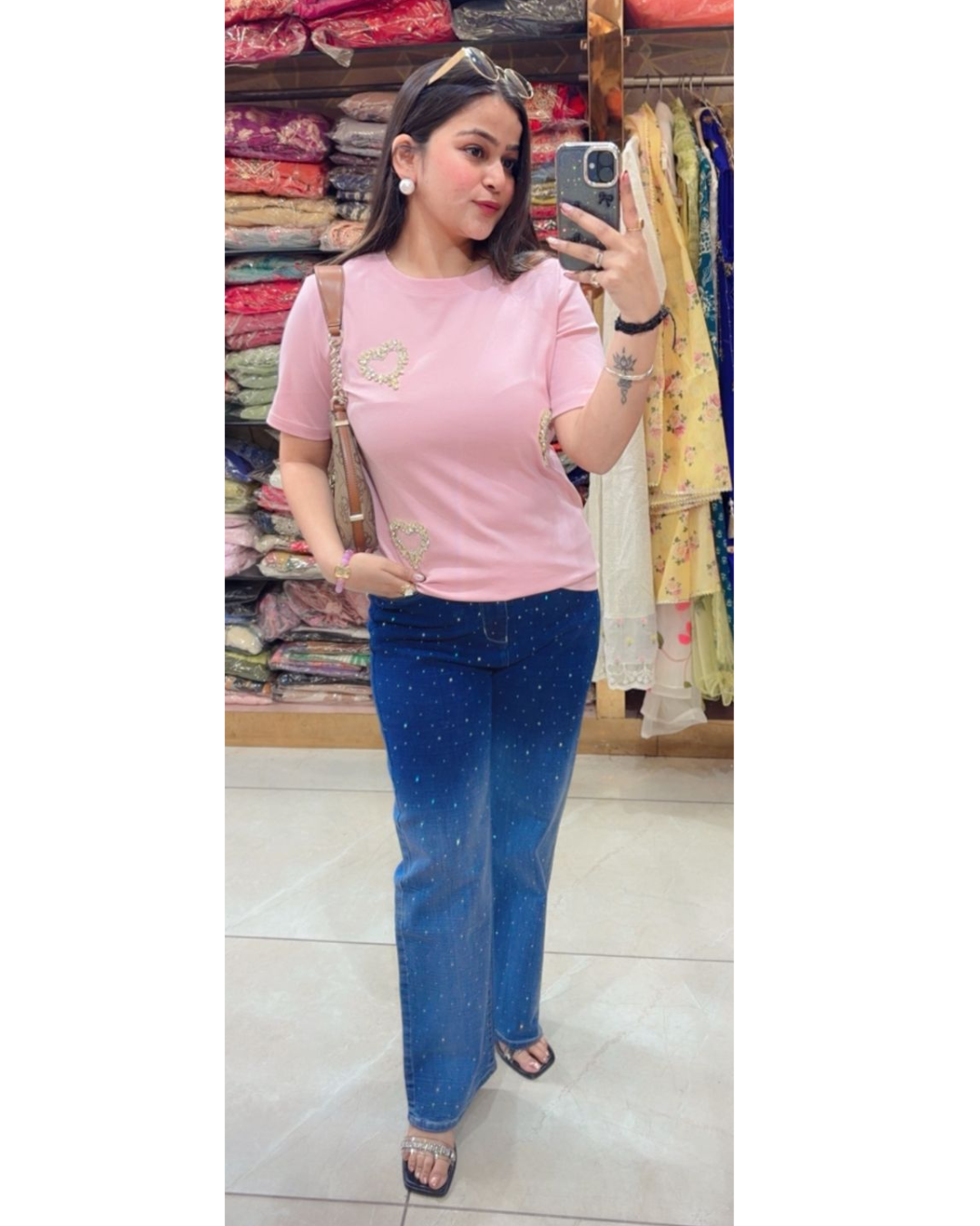 LOVE-EMBELLISHED TEE