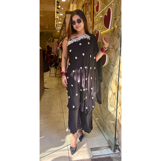 "NOOR" - 3 PIECE INDOWESTERN COORDS