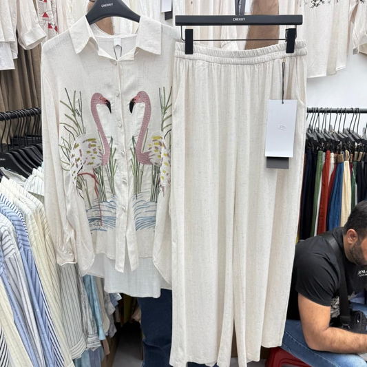 "SWANI" LINEN COTTON COORDS