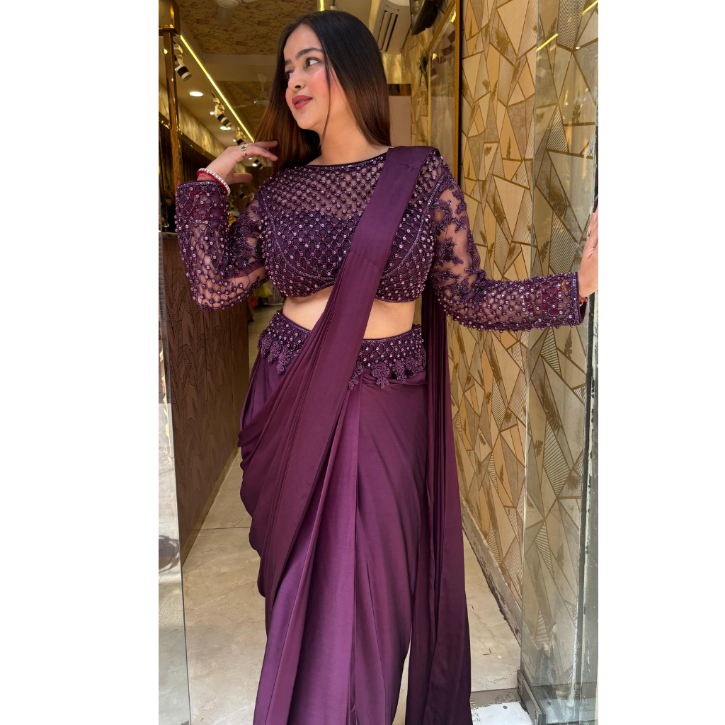 "DIA" PEARL DRAPE SAREE