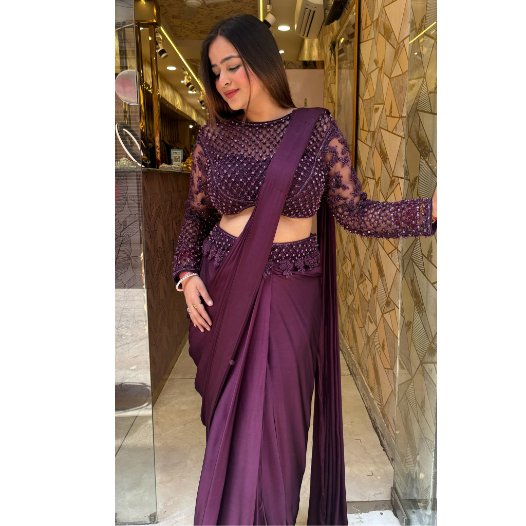 "DIA" PEARL DRAPE SAREE