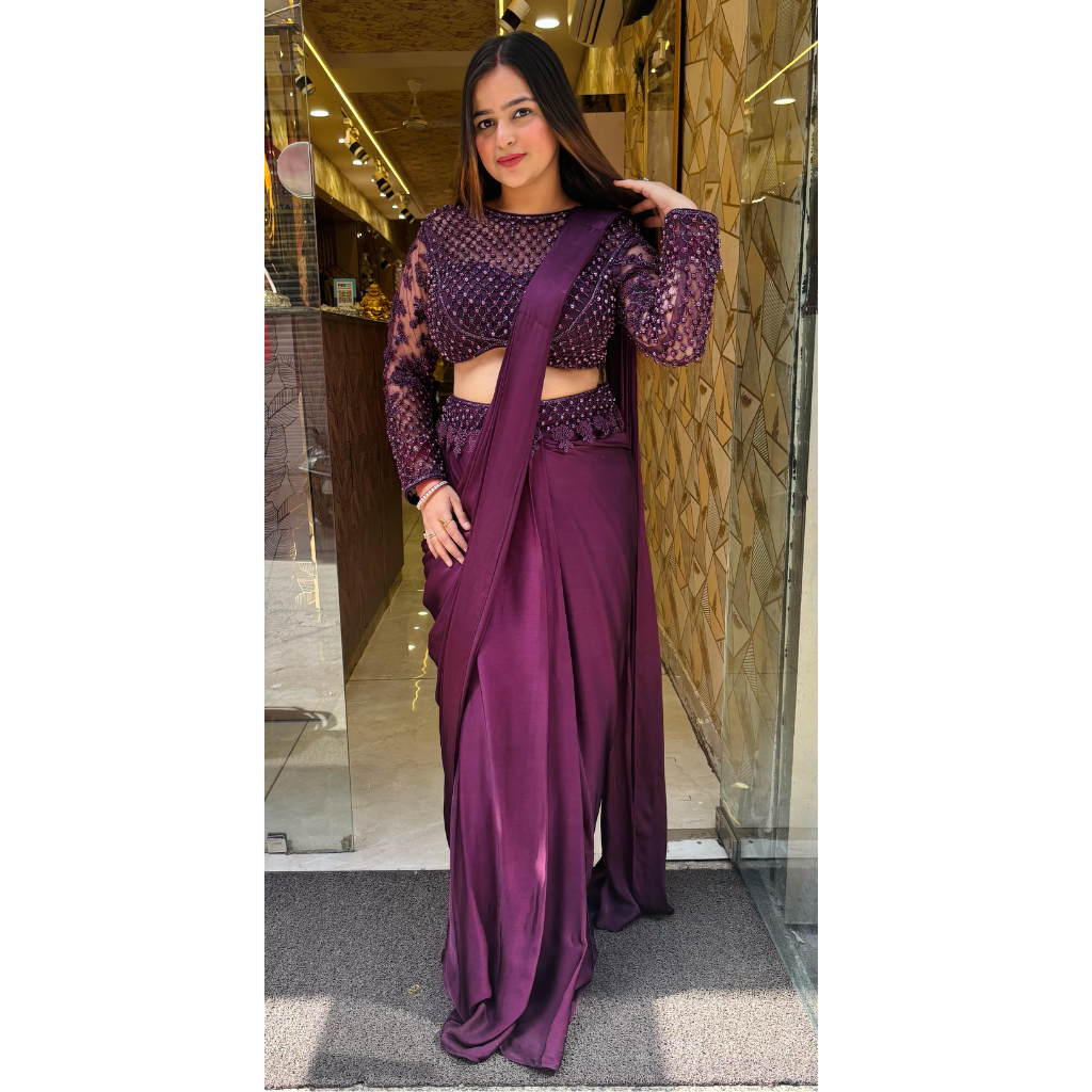 "DIA" PEARL DRAPE SAREE