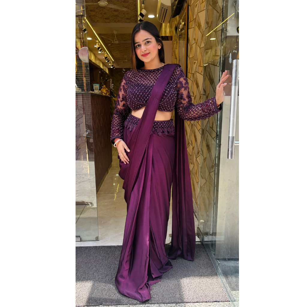 "DIA" PEARL DRAPE SAREE