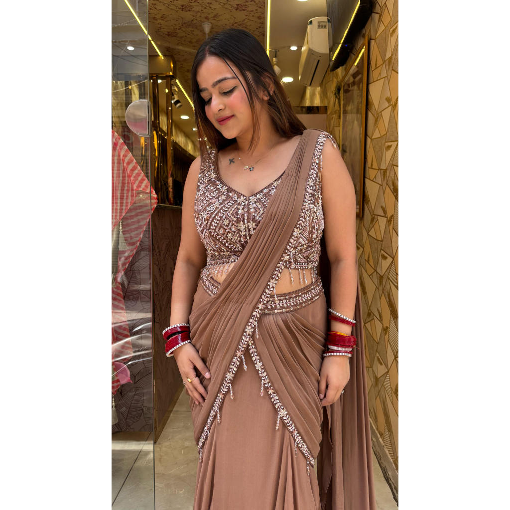 "KIARA" MOCHA DRAPE